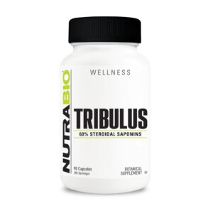 NutraBio Tribulus Terrestris suplemento 500mg botella frontal