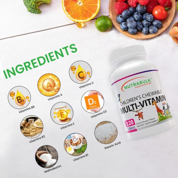 NutraBulk caja multivitaminas niños