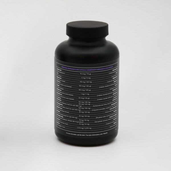 Version 1.0.0 Etiqueta frontal de NutraChamps 2 en 1