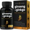 NutraChamps cápsulas ginseng rojo coreano 90 oro premium para energía