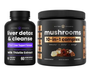 Version 1.0.0 nutrachamps detox hígado y polvo de hongos paquete bienestar
