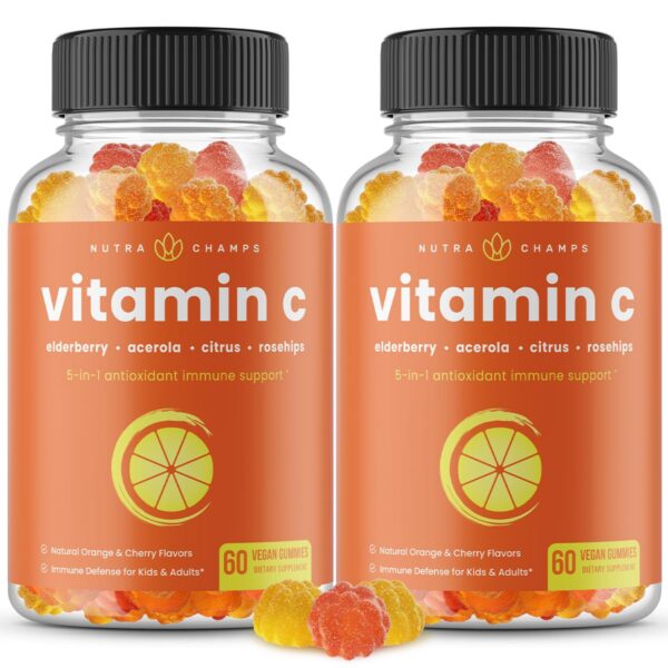 Version 1.0.0 NutraChamps gominolas vitamina c paquete frontal