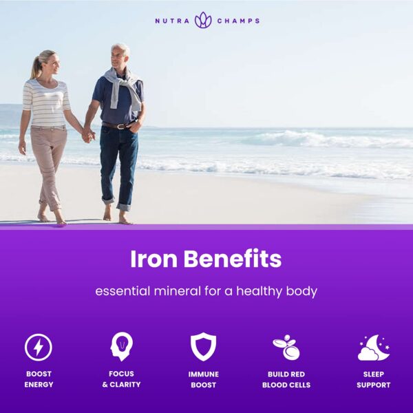 Gomitas de hierro NutraChamps, sabor uva