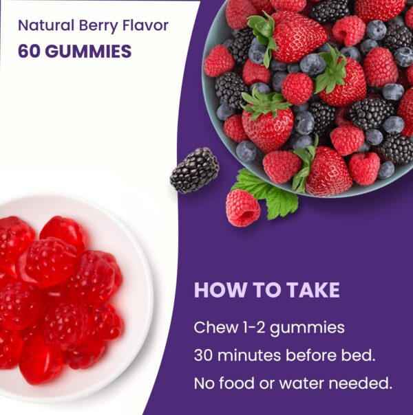 Version 1.0.0 Frasco de vidrio con gomitas de melatonina