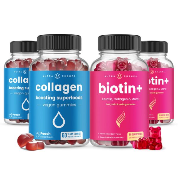 NutraChamps paquete completo cabellos piel uñas frasco