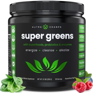 NutraChamps Super Greens polvo superalimento orgánico 9oz