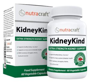 Nutracraft KidneyKind suplemento renal paquete frontal