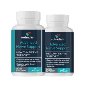 Nutradash soporte avanzado para nervios frasco de cápsulas