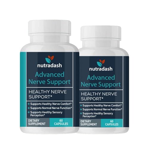 Nutradash soporte avanzado para nervios frasco de cápsulas