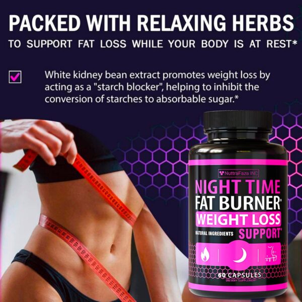 Etiqueta frontal de pastillas nocturnas NuttraFaza INC