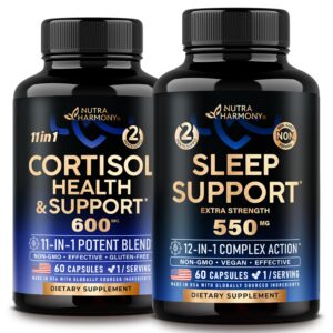 Nutraharmony cápsulas apoyo cortisol botella frontal