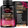 Frasco NUTRAHARMONY complejo vitaminas B 60 cápsulas veganas