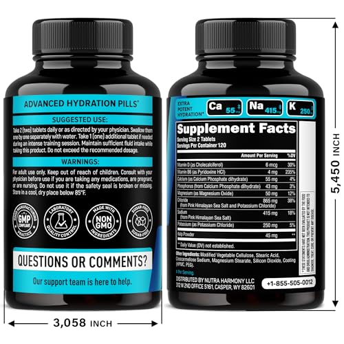 Etiqueta NUTRAHARMONY Electrolitos - ingredientes