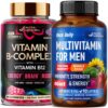 NUTRAHARMONY gomitas vitamina-B para hombres, etiqueta frontal