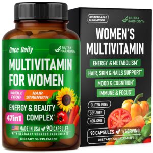 Version 1.0.0 Multivitamínico mujeres 47-en-1 etiqueta frontal