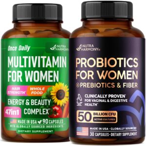 NUTRAHARMONY multivitaminas para mujeres etiqueta frontal