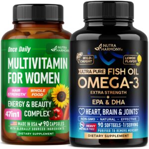 Frente de NUTRAHARMONY Multivitamínicos Mujeres Omega-3