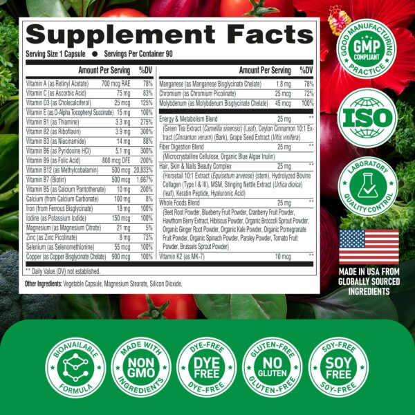 Etiqueta lateral de NUTRAHARMONY Enzimas