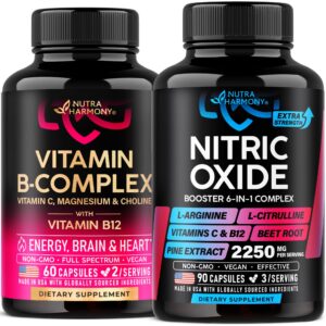 Envase de NUTRAHARMONY con complejo vitamina B