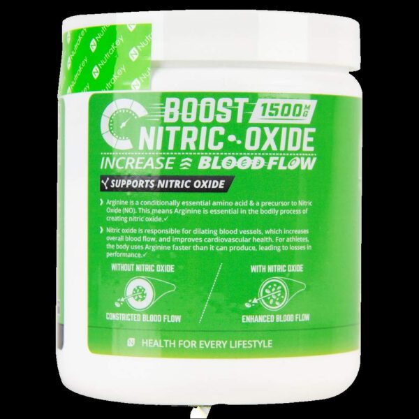 Etiqueta NutraKey Arginina polvo