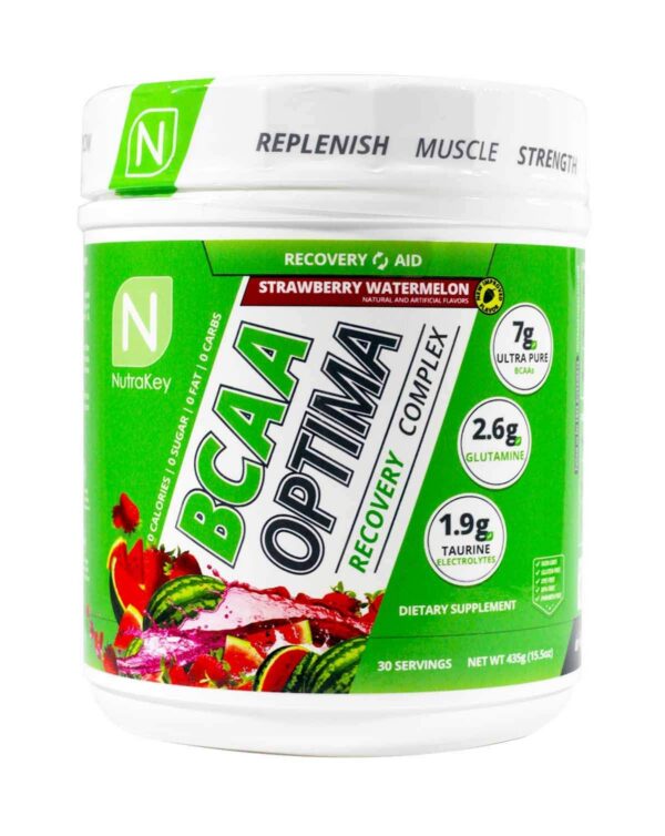 Etiqueta nutricional de BCAA Optima