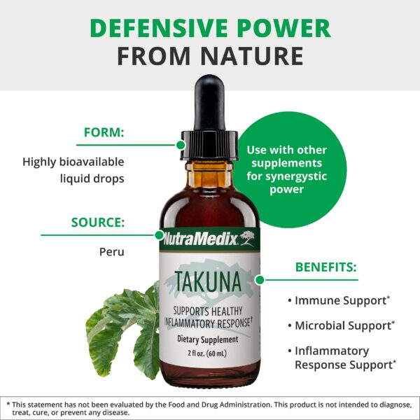 NutraMedix botella con extracto de corteza Takuna blanca