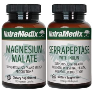 NutraMedix Magnesium Malate y Serrapeptase – frasco frontal