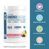 Version 1.0.0 Frente de etiqueta NutraOne Amino Energy sabor Fresa Sandía