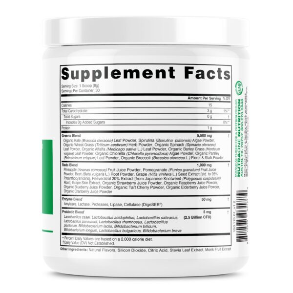 NutraOne Ideal Greens sabor Berry