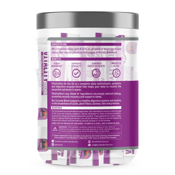 Version 1.0.0 NutraOne VitalityOne suplementos multivitamínicos completos