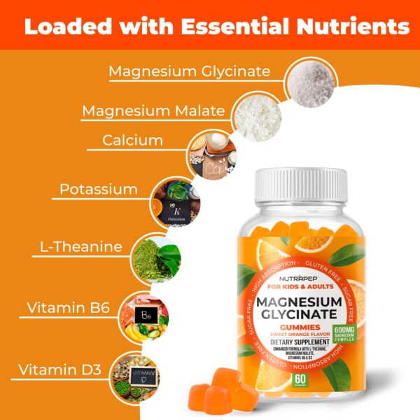 Tabla nutricional de gomitas magnesio NutraPep