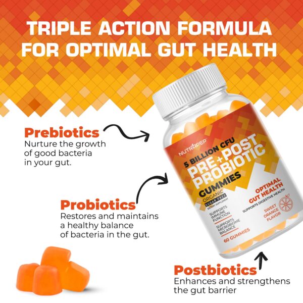 NutraPep gomitas alta potencia prebióticos y probióticos