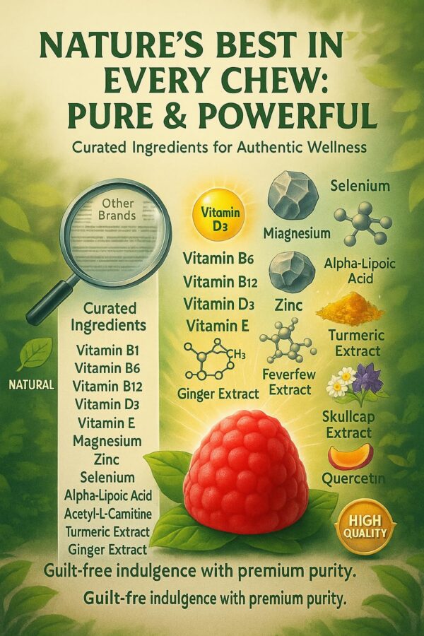 Etiqueta frontal NutraPerfecto Gomas