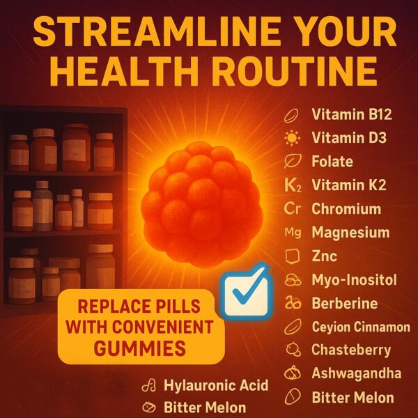 Etiqueta de ingredientes en el frasco