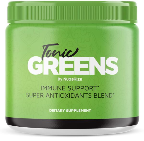 Suplemento natural NutraRize Tonic Greens en polvo con 30 porciones