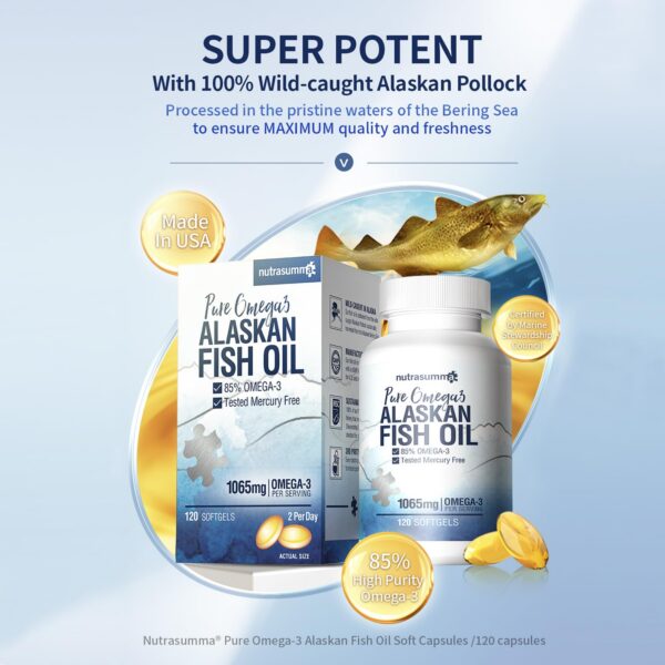 Etiqueta de producto con EPA y DHA