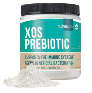 Nutrasumma XOS prebiótico polvo 218 g para salud intestinal y digestiva