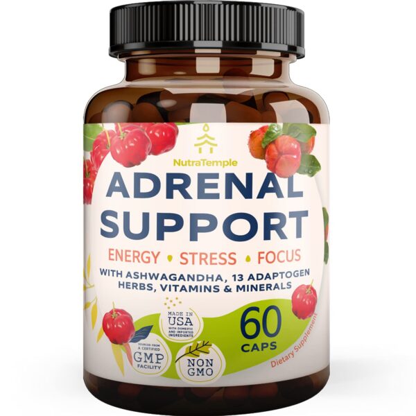 NUTRATEMPLE Adrenal Support frasco frontal