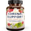 Etiqueta frontal de NutraTemple Adrenal Support