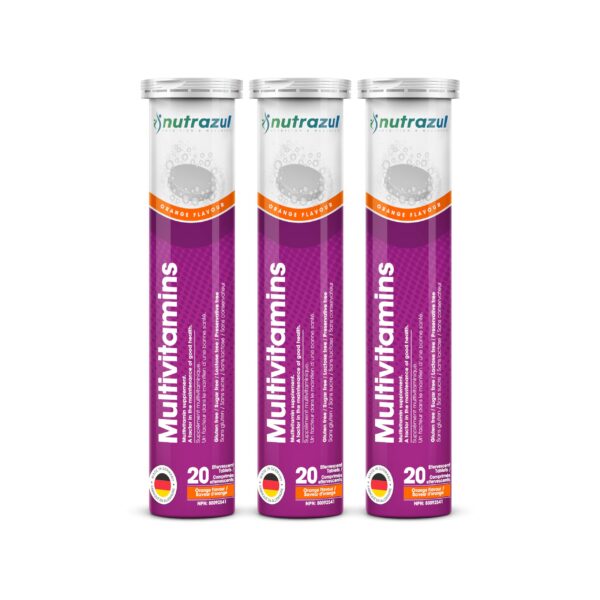 nutrazul multivitamínico efervescente soporte inmunológico sabor naranja