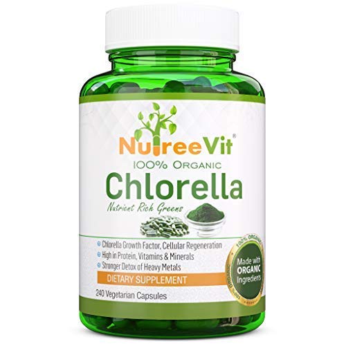 NutreeVit cápsulas vegetales extracto puro de chlorella envase