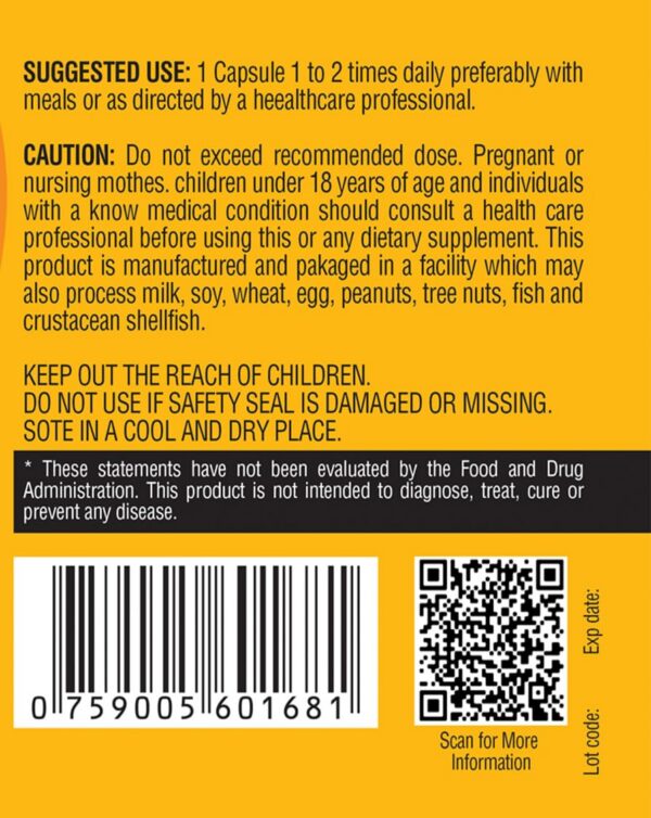 Version 1.0.0 Etiqueta de cápsulas de Vitamina C NutreeVit