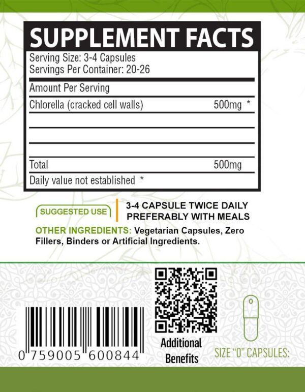 Version 1.0.0 NutreeVit paquete cápsulas 240 extracto chlorella orgánico