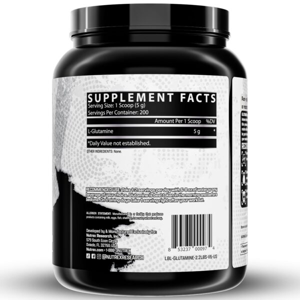 Conjunto Nutrex Creatine y L-Glutamine en caja