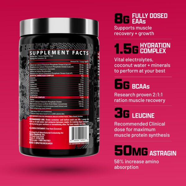 Nutrex EAA Hydration envase lateral