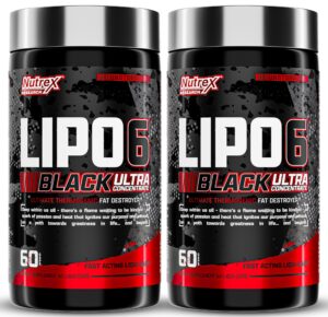 Frasco negro de Lipo-6 Black Ultra