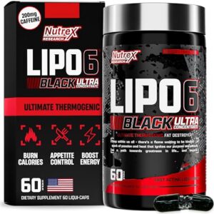 Frente de la botella Lipo-6 Black Ultra Concentrate
