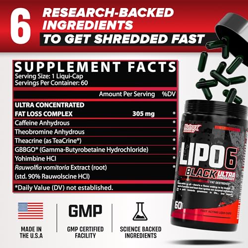 Etiqueta de Lipo-6 Black Ultra Concentrate