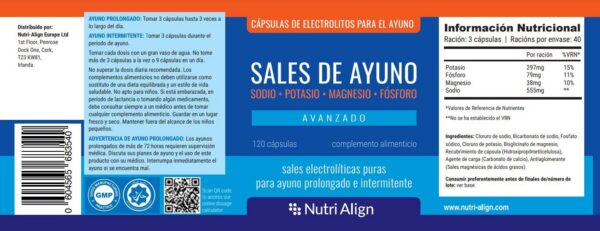 Cápsulas blancas de ayuno avanzado
