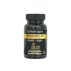 Frasco de Nutri Apex B12 D3 sublingual